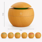 Mini Difusor Ultrassonico Umidificador Ar Aromatizador Purificador De Aromas Com Led Oleo Essencial