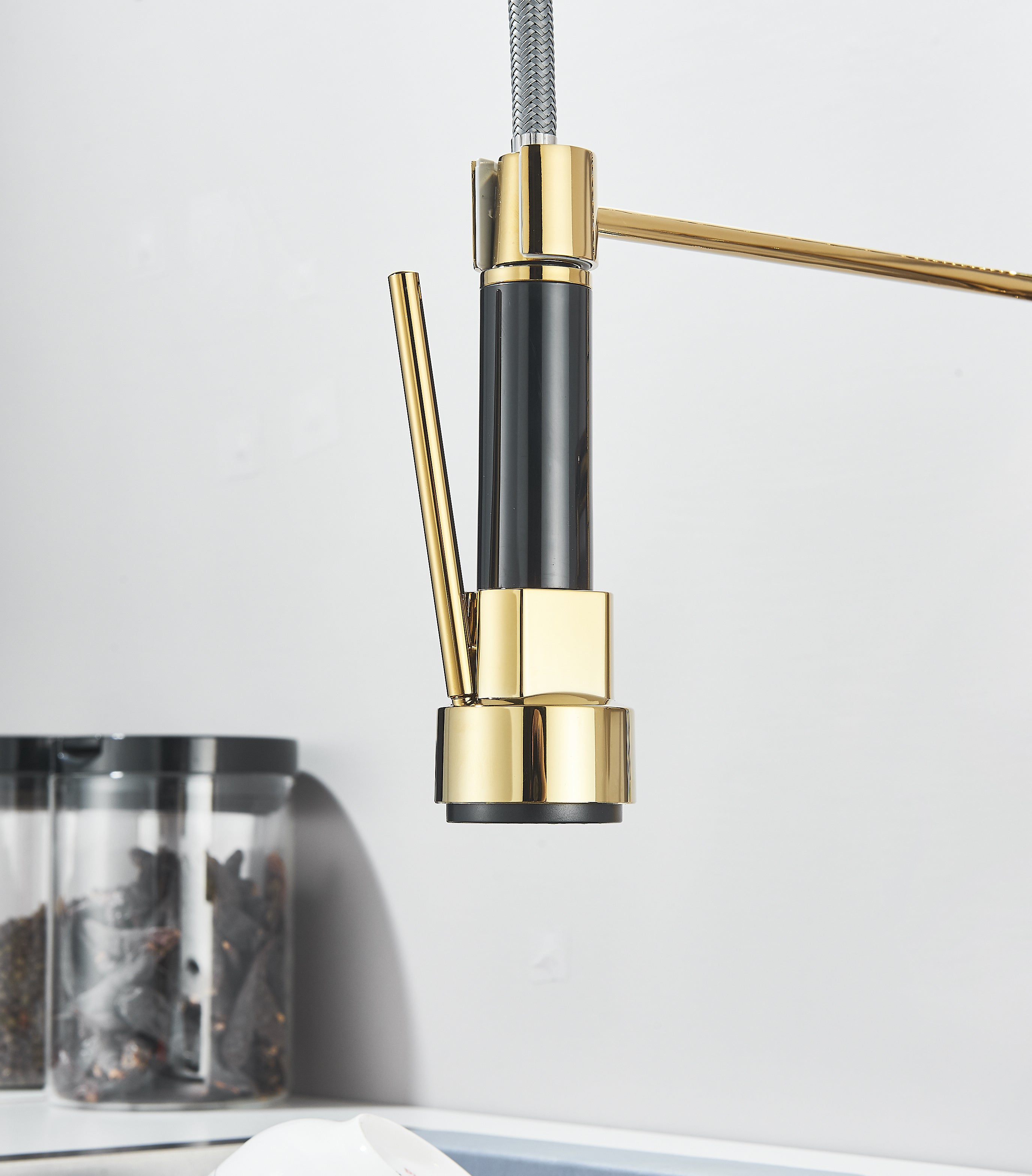 Torneira Gourmet de Parede em Aço Inox com Bica Dupla