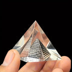 1 peça Ornamento Pirâmides Egípcias | Vidro de Cristal, Adequado para Vários Tipos de Divisões, Uso Interior e Exterior, Sem Necessidade de Eletricidade