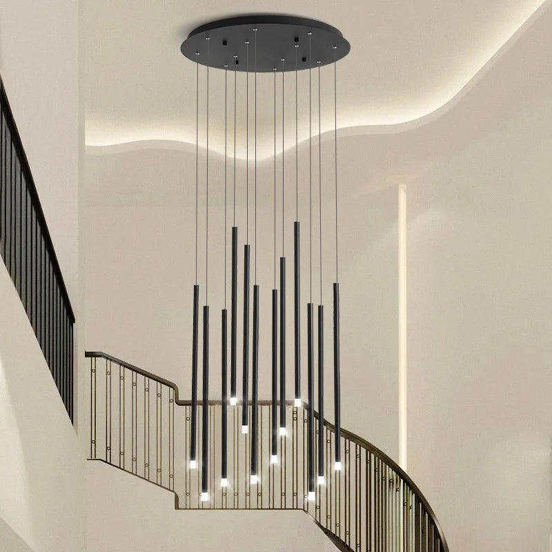Lustre LED Moderno para Escadas e Salas de Estar