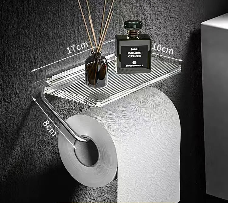 Suporte de Papel Higiênico com Prateleira