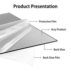Espelho 3D Acrílico Auto-Adesivo para Decoração de Parede