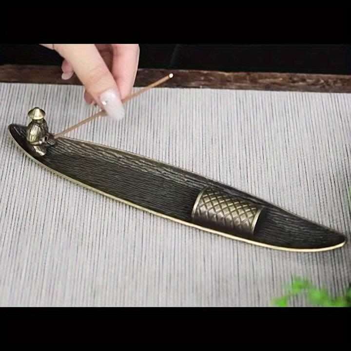1 Suporte de Incenso Vintage em Forma de Peixe - Queimador Zen e Meditação Artesanal para Decoração de Casa, Sem Necessidade de Eletricidade, Perfeito para Natal, Halloween, Páscoa, Hanukkah, Ação de Graças, Acessórios de Relaxamento | Trabalho Artístico em Metal | Design Intricado em Metal, Suporte de Incenso