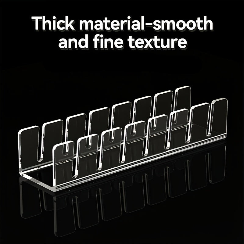 Suporte para Chapéus, Expositor de Chapéus, Organizador de Mesa, Armazenamento para Quarto, Acrílico Plástico, Comporta Sete Chapéus, Transparente