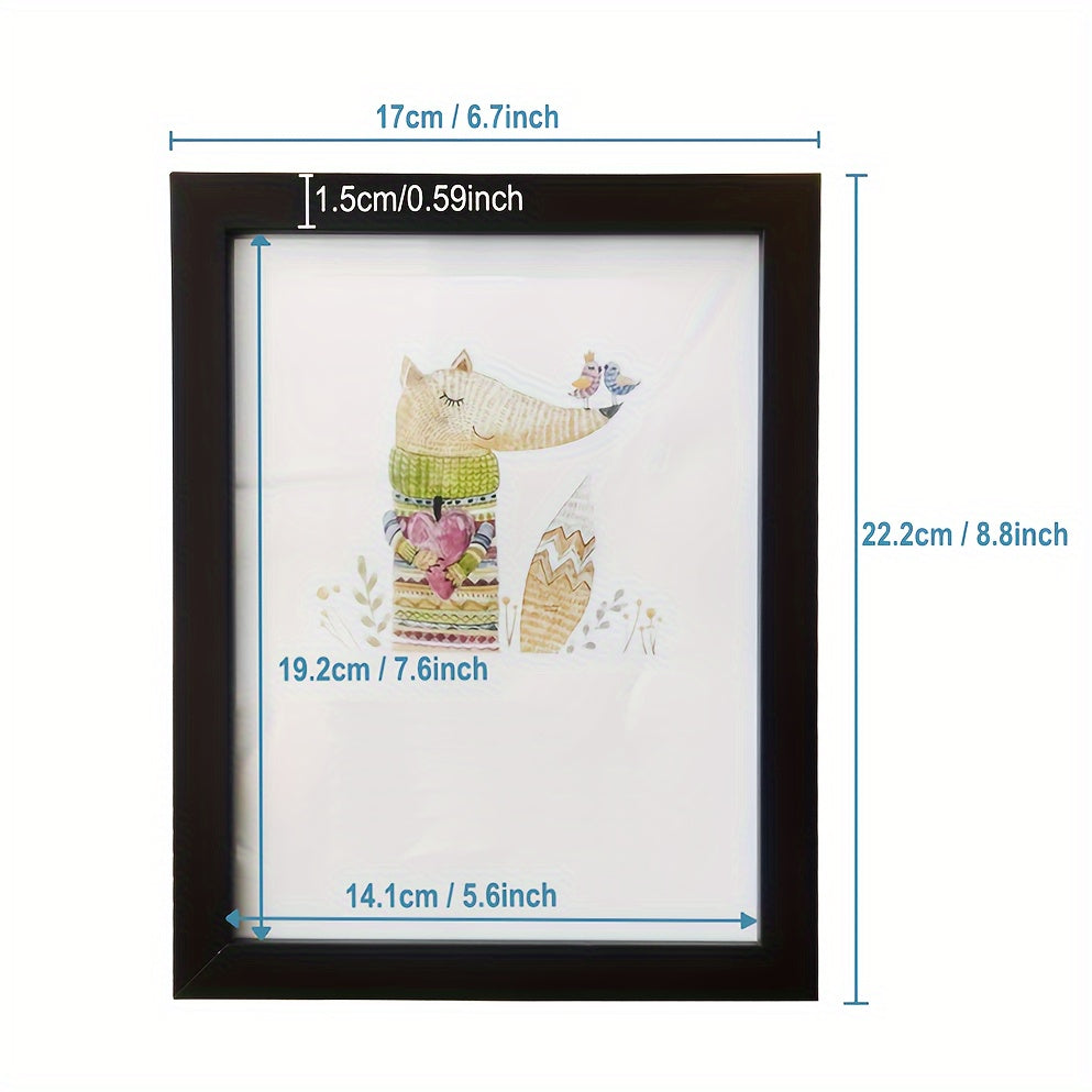 1 moldura de foto de madeira artesanalmente feita