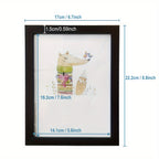 1 moldura de foto de madeira artesanalmente feita