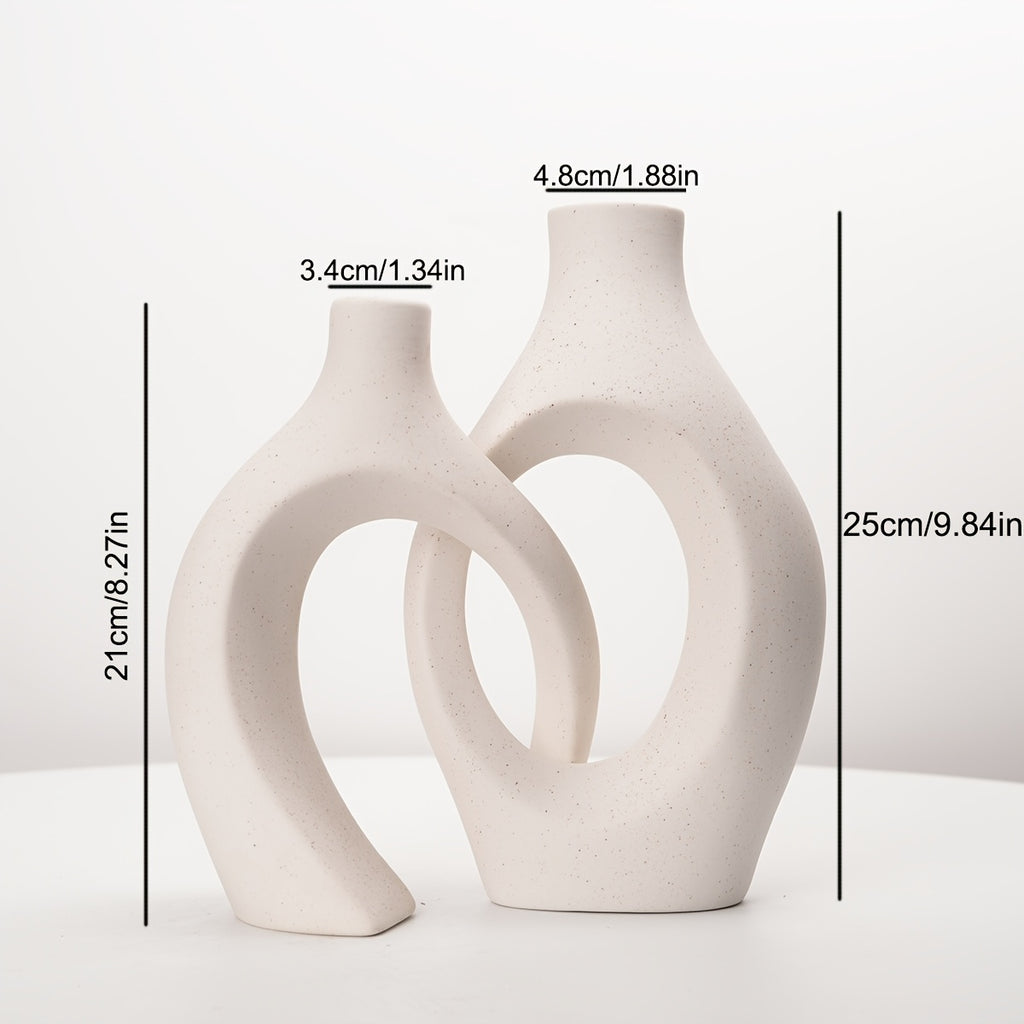 Conjunto de 2 Vasos de Cerâmica