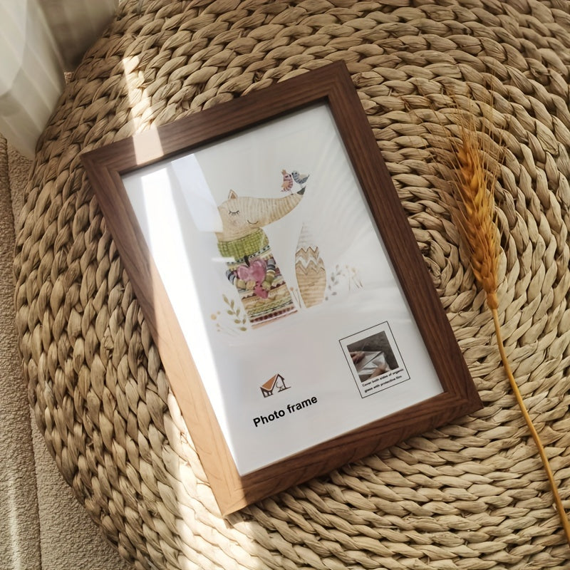 1 moldura de foto de madeira artesanalmente feita