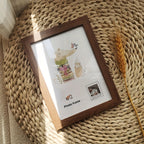 1 moldura de foto de madeira artesanalmente feita