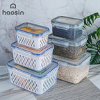 Local Delivery BR | Shipping-Set of 3 Sizes-Drainage Basket for Refrigerator (Small+Medium+Large) with Adjustable Valve - Stackable, Portable for Snacks, Food Organizer, Christmas Party.
