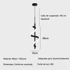 Luminária De Teto Pendente Led Moderna Lustre para Corredor Sala Quarto Moderna