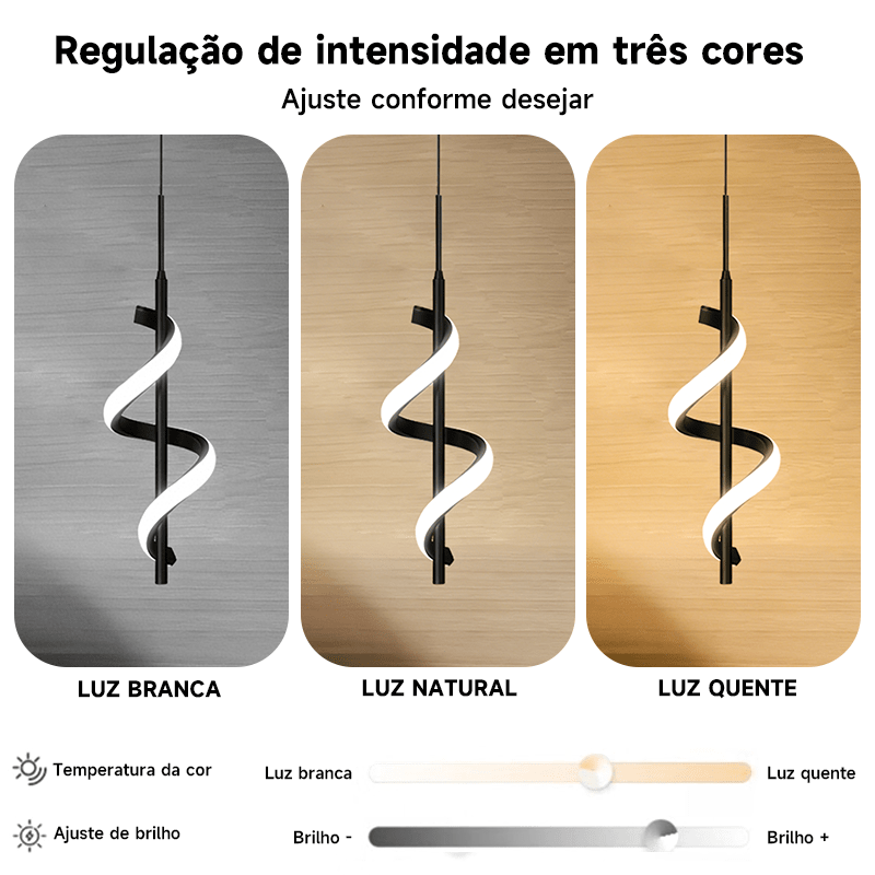 Luminária De Teto Pendente Led Moderna Lustre para Corredor Sala Quarto Moderna