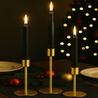 3 Peças Suportes para Velas Cônicas Castiçais Decoração de Casamento e Natal Adequados para Centro de Mesa Decorações de Feriado e Casamento