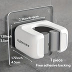 2-Pack Suporte de Parede para Vassoura e Esfregão, Organizador de Ferramentas Multifuncional sem Furação, Acessórios de Limpeza para Banheiro, Cozinha e Jardim, Ganchos Práticos para Casa