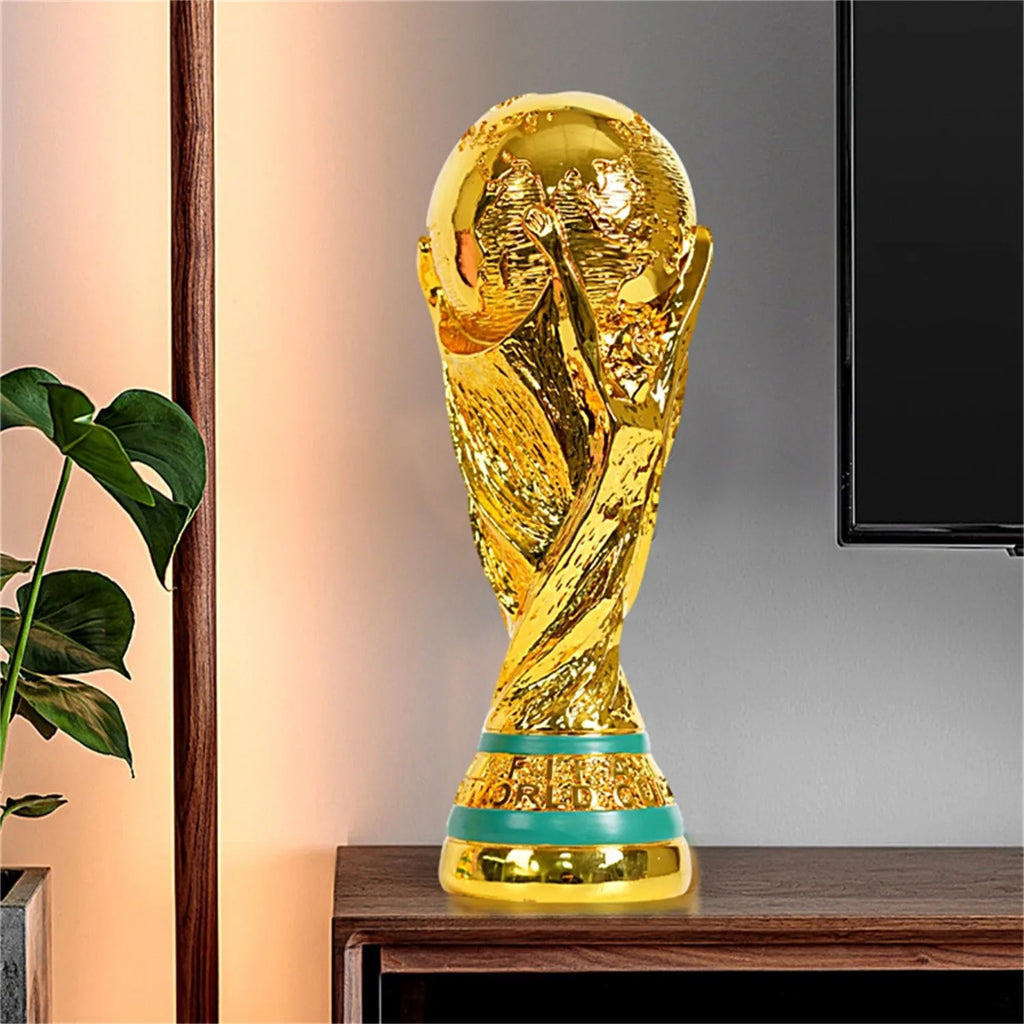 Troféu de Futebol de Resina Dourada