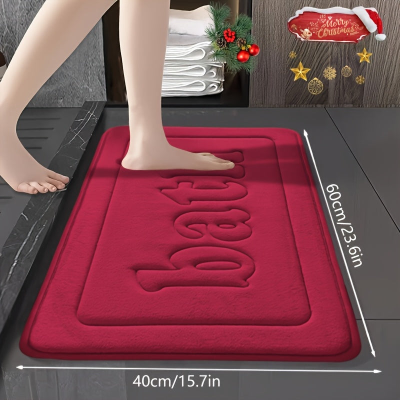 Tapete de Banho de Espuma de Memória de Luxo | Ultra Macio, Espesso 25D, Antiderrapante, Lavável na Máquina, Tapete de Casa de Banho de Poliéster de Secagem Rápida para Sala de Estar, Cozinha, Lavandaria, Quarto