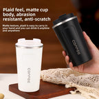 Caneca Térmica de Café, Aço Inoxidável Dupla Parede à Prova de Vazamentos, Acabamento Fosco, Mantém Quente e Frio por Horas, Presente Premium para Amantes de Café e Chá, Utensílio Durável