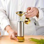 Conjunto de Funil de Aço Inoxidável Banhado a Ouro para Óleos Essenciais, Especiarias, Líquidos, Utensílios de Cozinha, Embalagem de Grau Alimentício, Funil Portátil