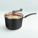 Copacabana Elegance Copper Color 3.5L Non-Stick Glass Lid Pipoqueira - Does Not Stick
