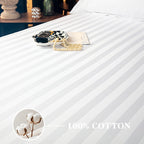 Conjunto de Lençol Ajustável 100% Algodão Egípcio, 3 Peças (1 Lençol Ajustável + 2 Fronhas), Capa de Colchão, Design com Bolso Profundo de 40cm, 500 Fios, Ideal para Quarto, Hotel de Luxo, Quarto de Hóspedes