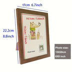 1 moldura de foto de madeira artesanalmente feita