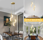 1/2peças, Lustre Minimalista Moderno com Design em Espiral, Disponível em 3000K/4500K/5000K, Inclui Luz LED de Três Cores, Conectado, Adequado para Iluminação de Áreas de Escritório, Luzes de Teto de Quartos de Hotel, Sala de Estar, Quarto de Dormir, Lustres de Cabeceira