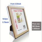 1 moldura de foto de madeira artesanalmente feita