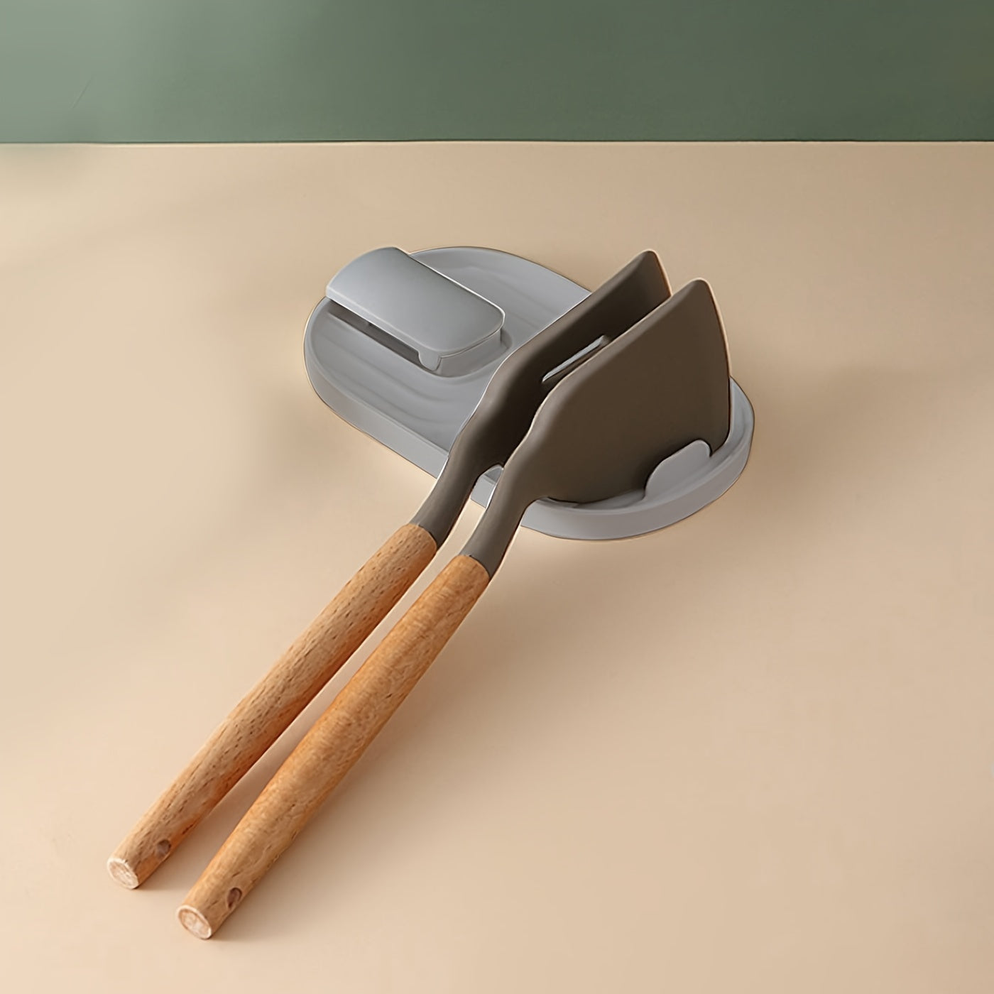 1 peça Suporte para Tampa de Panela e Descanso de Colher, Presente de Natal Suporte Dobrável para Espátula/Colher, Organizador de Utensílios, Tapete para Colher, Suporte para Espátula, Prateleira de Armazenamento de Cozinha, Suprimentos de Cozinha, Ferramentas de Cozinha, Acessórios de Armazenamento