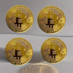 Bitcoin Coin (BTC) Collectible - Physical Cryptocurrency with Protective Case, BTC Symbol Coin for Home/Office Decor, Holiday Gift Suitable for BTC Enthusiasts & Collectors