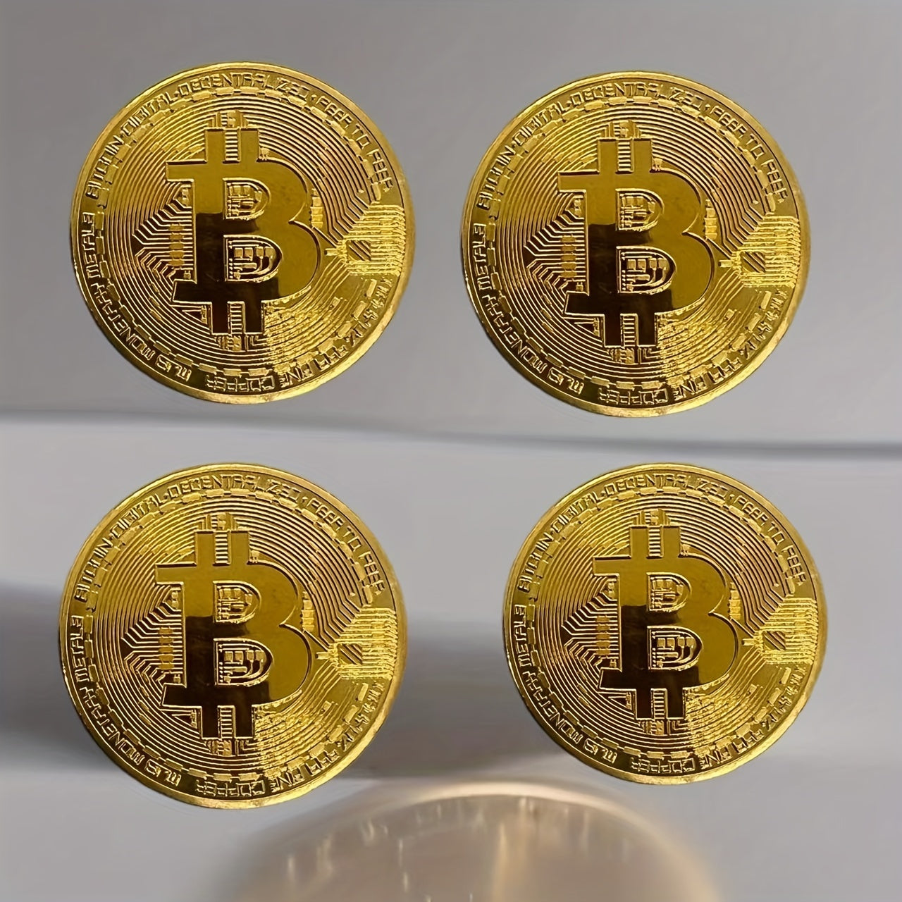 Bitcoin Coin (BTC) Collectible - Physical Cryptocurrency with Protective Case, BTC Symbol Coin for Home/Office Decor, Holiday Gift Suitable for BTC Enthusiasts & Collectors