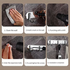 Easy-Install Stainless Steel Wall Hook - Traditional Style, Perfect for Bathroom Organization