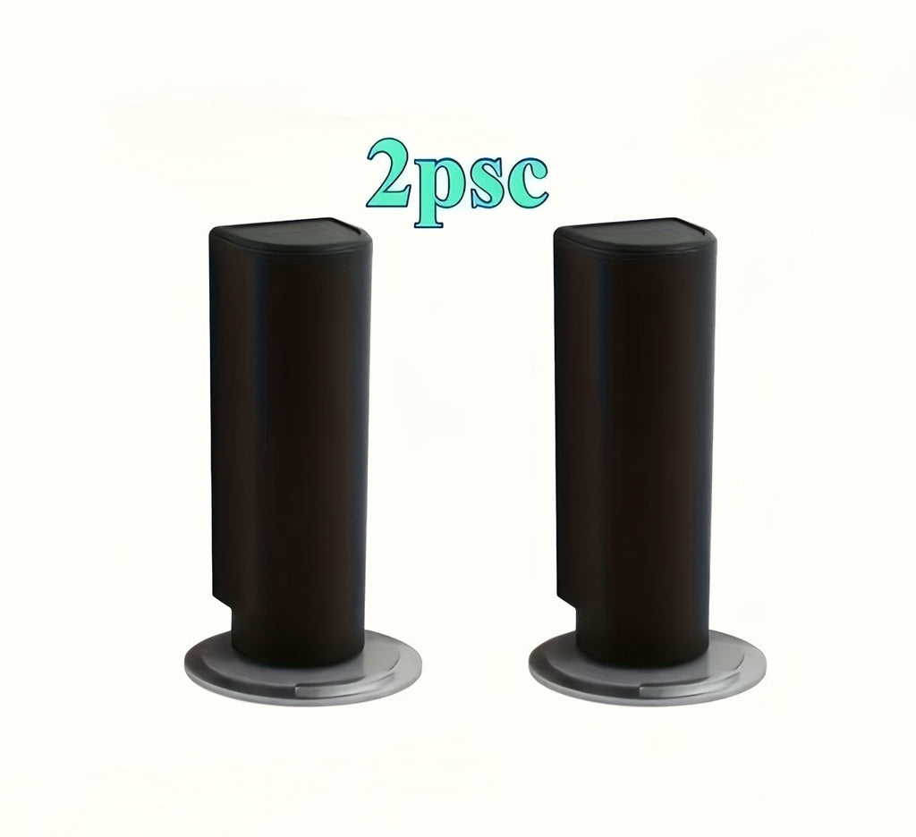 Set of 2 Durable Magnetic Door Stoppers - Easy to Install Without Drilling, Adhesive Backing, Protects Doors from Collisions, Available in Black, White, And Gray, Featuring a Unique Design, And Can Be Firmly Secured