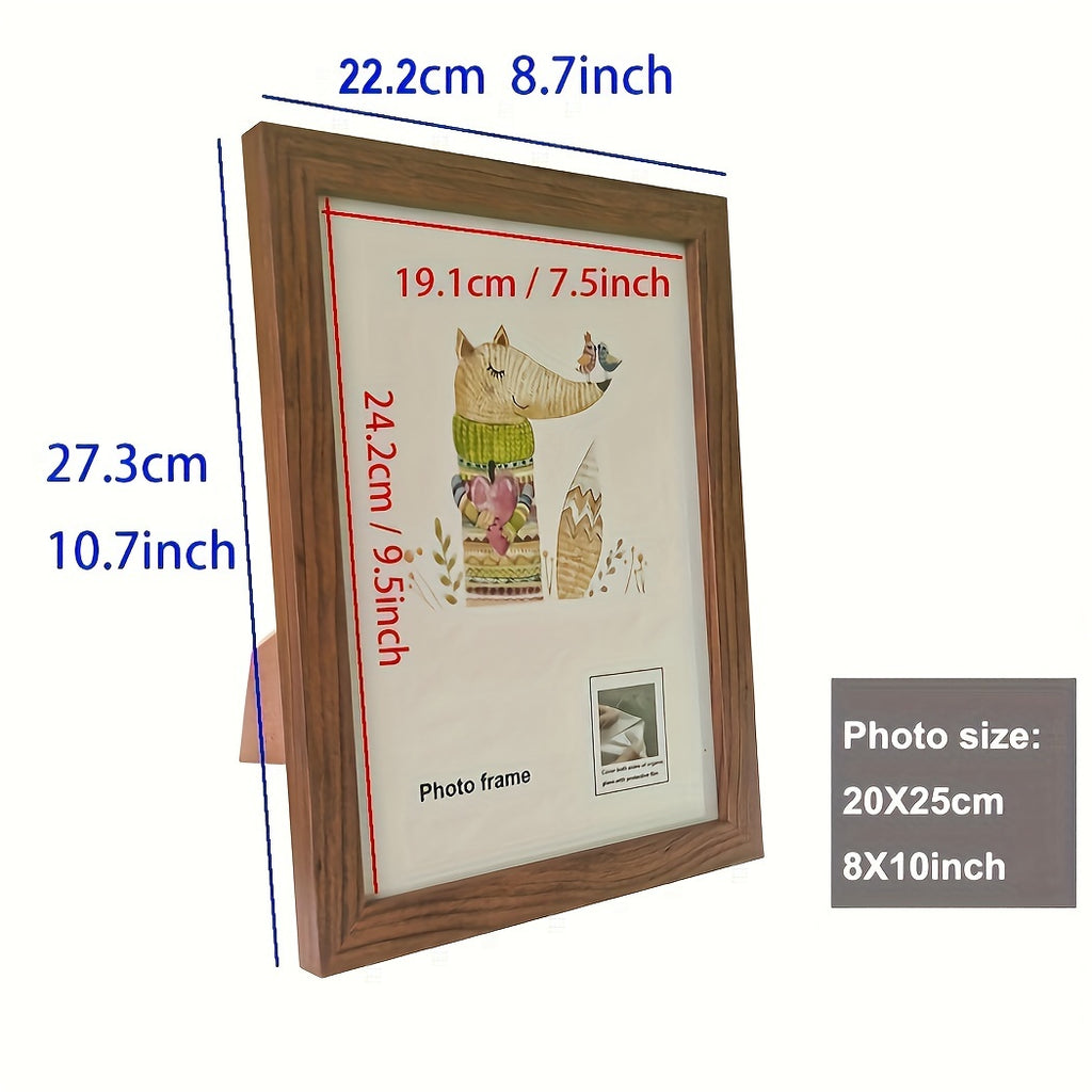 1 moldura de foto de madeira artesanalmente feita