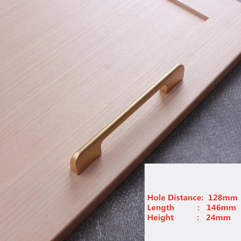 Puxadores Modernos Pearl Golden para Móveis