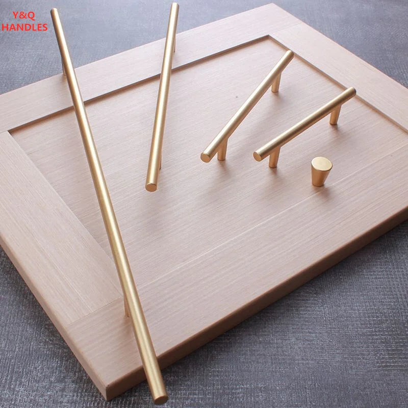 Handles Drawer Cabinet Furniture Kitchen Handles for Cabinet Knob Door Drawer Furniture Kitchen Pearl Golden Simplicity Hardware