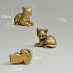 Estatuetas de Gatos em Bronze