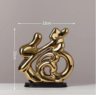 Esculturas Decorativas Modernas em Cerâmica