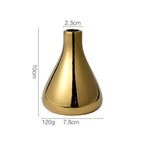 Vaso de Cerâmica Luxo Dourado para Decoração