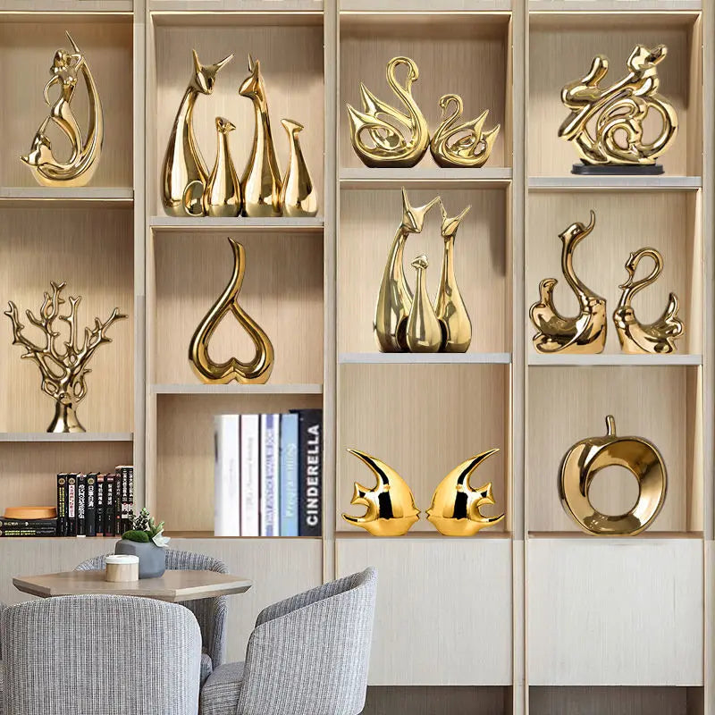 Esculturas Decorativas Modernas em Cerâmica
