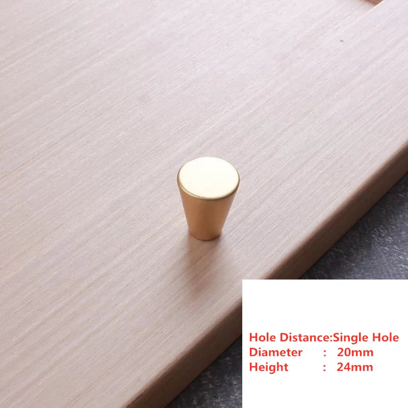 Puxadores Modernos Pearl Golden para Móveis