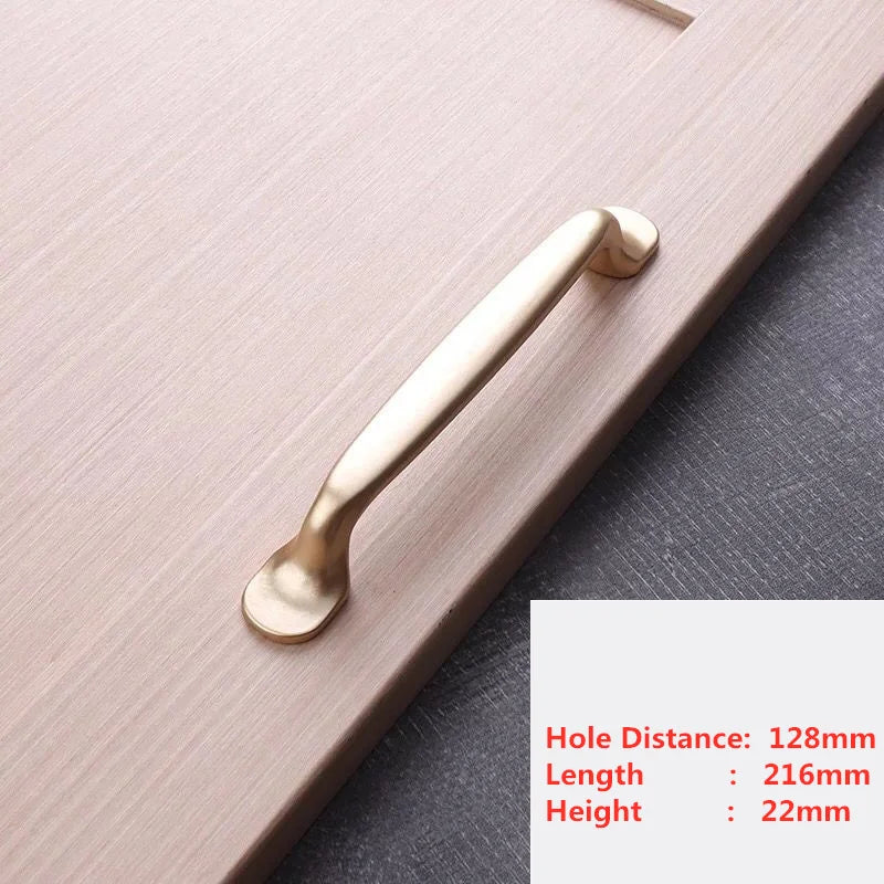 Puxadores Modernos Pearl Golden para Móveis