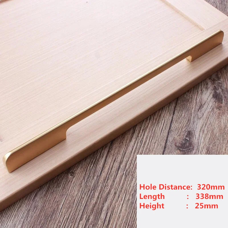 Puxadores Modernos Pearl Golden para Móveis