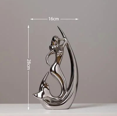 Esculturas Decorativas Modernas em Cerâmica