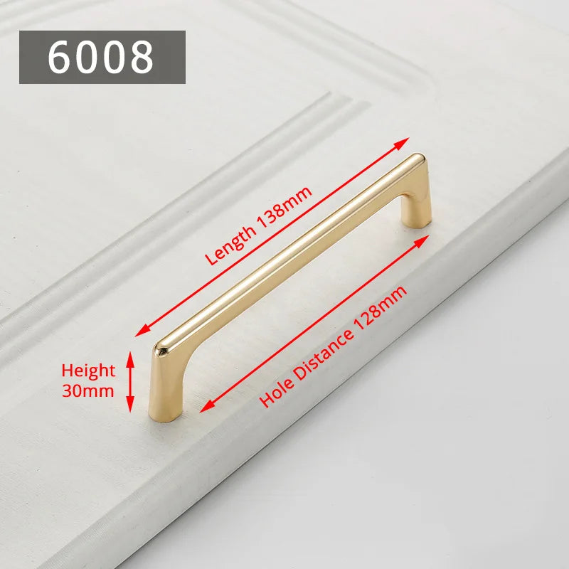 Puxadores Dourados Pérola para Móveis