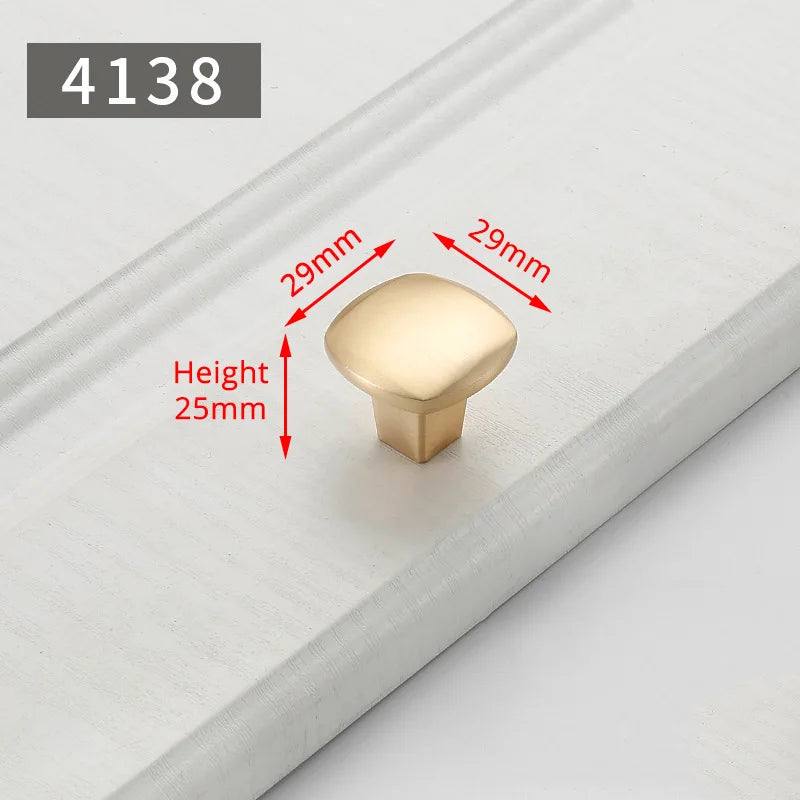 Puxadores Dourados Pérola para Móveis