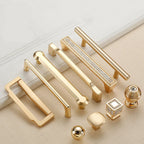 Puxadores Dourados Pérola para Móveis