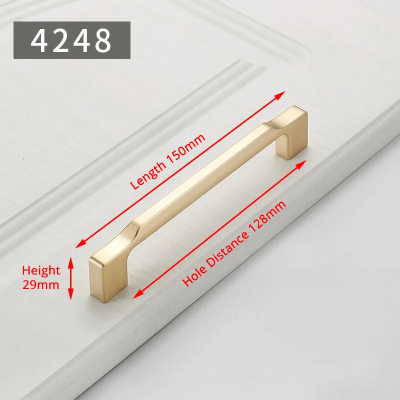 Puxadores Dourados Pérola para Móveis