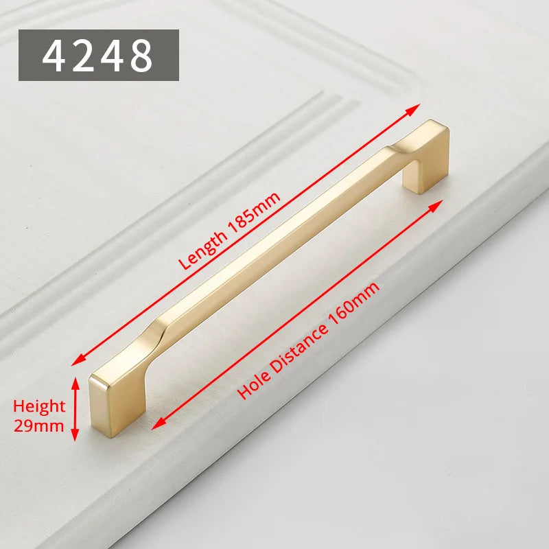 Puxadores Dourados Pérola para Móveis