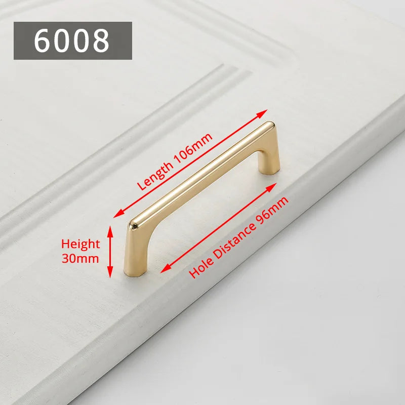 Puxadores Dourados Pérola para Móveis