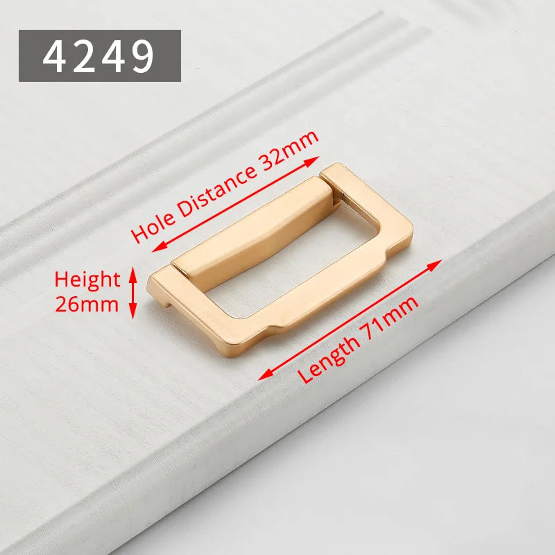 Puxadores Dourados Pérola para Móveis